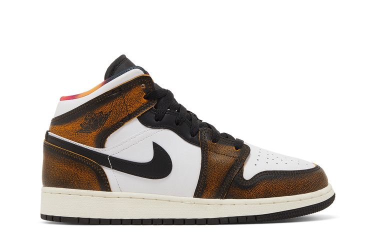 Air Jordan 1 Mid SE GS Wear-Away - Taxi