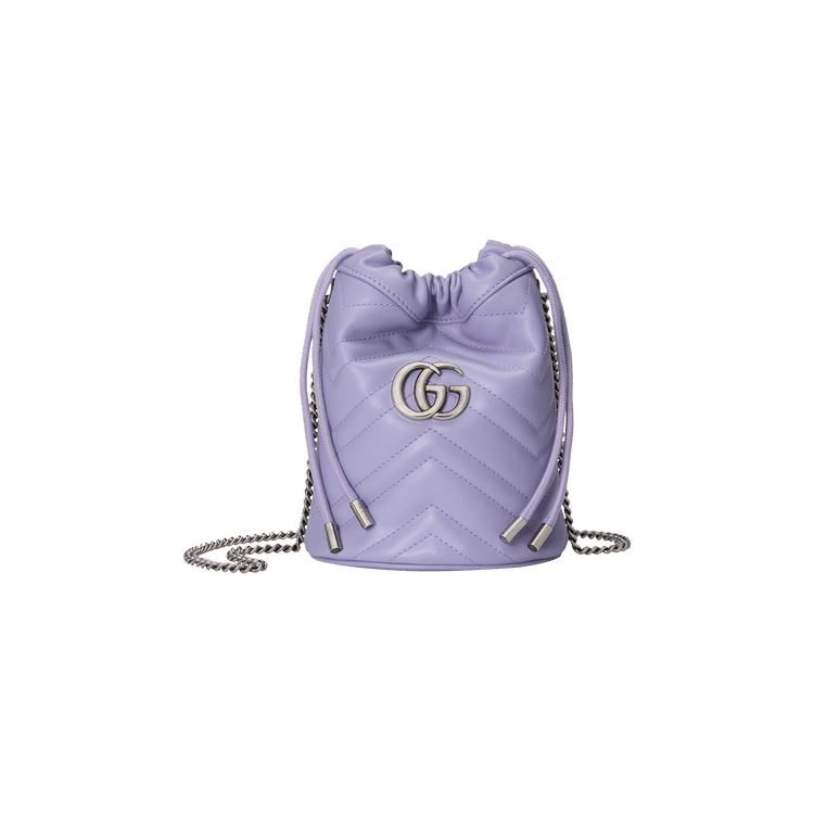 Gucci GG Marmont Mini Bucket Bag Lilac