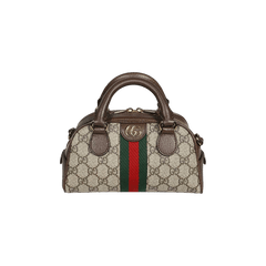 Gucci Ophidia GG Mini Top Handle Bag Beige/Ebony Supreme