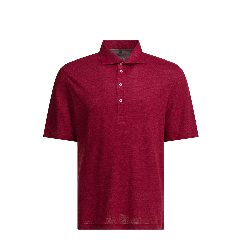 Men's Jersey Polo Shirt - Red