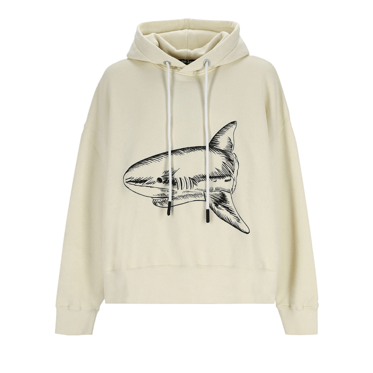 Palm Angels Split Shark Hoodie Butter