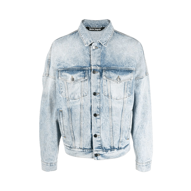 Palm Angels Back Logo Denim Jacket Light/Blue