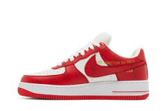 Louis Vuitton x Air Force 1 Low White Comet Red