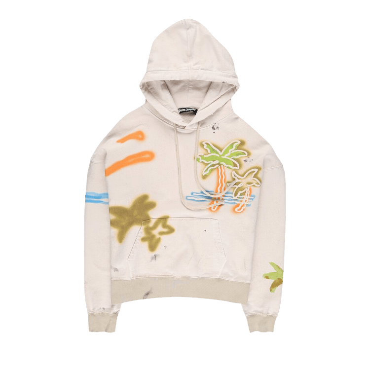 Palm Angels Palm Neon Hoodie Off White/Multicolor