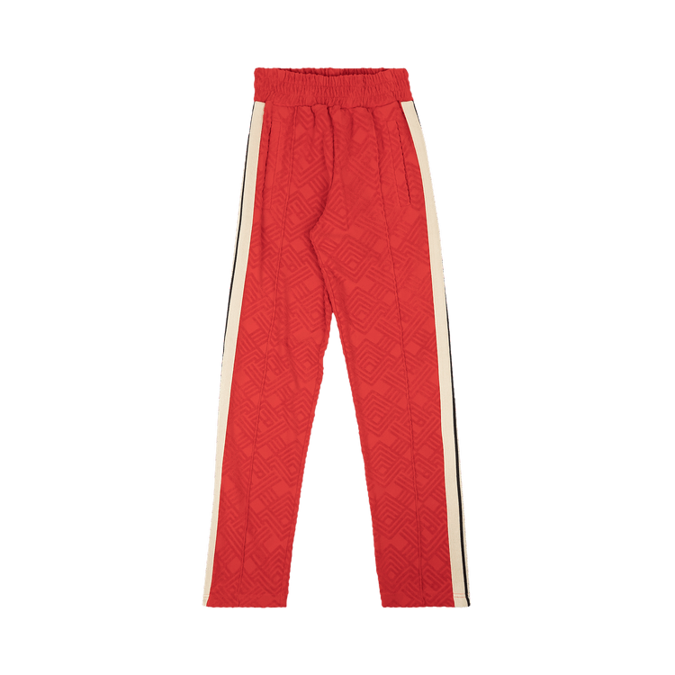 Palm Angels Terry Logo Track Pants Red