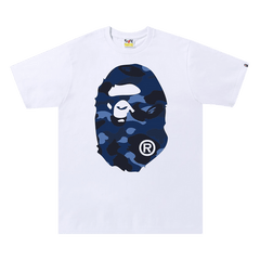 BAPE Color Camo Big Ape Head T-Shirt White/Navy