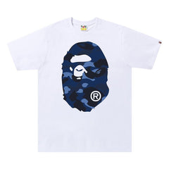 BAPE Color Camo Big Ape Head T-Shirt White/Navy
