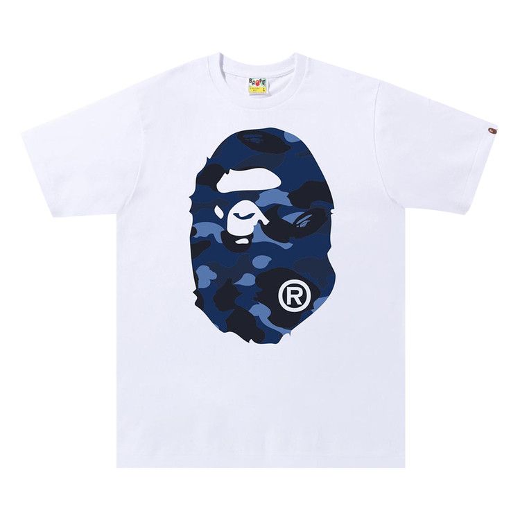 BAPE Color Camo Big Ape Head T-Shirt White/Navy