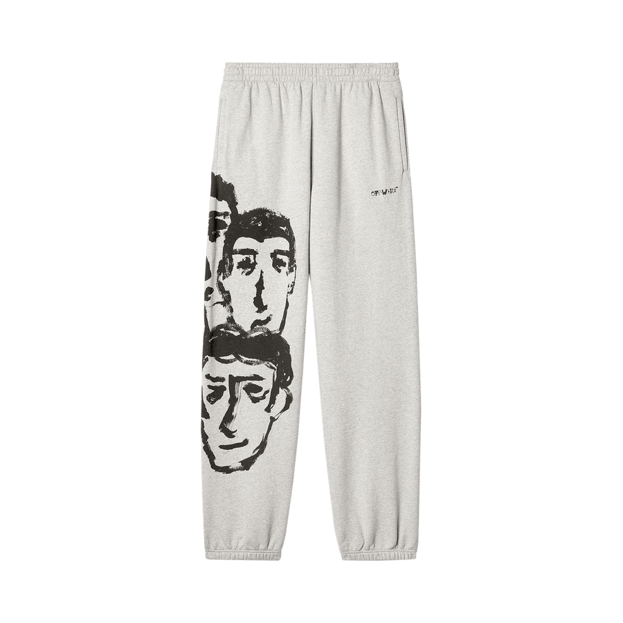 Off-White Faces Slim Sweatpants Grey/Black