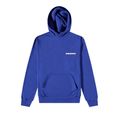 Balenciaga Reverse Back Logo Hoodie Indigo/Dirty White
