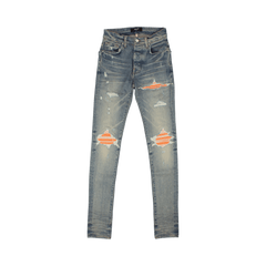 Amiri MX1 Ultra Suede Skinny Jeans Blue