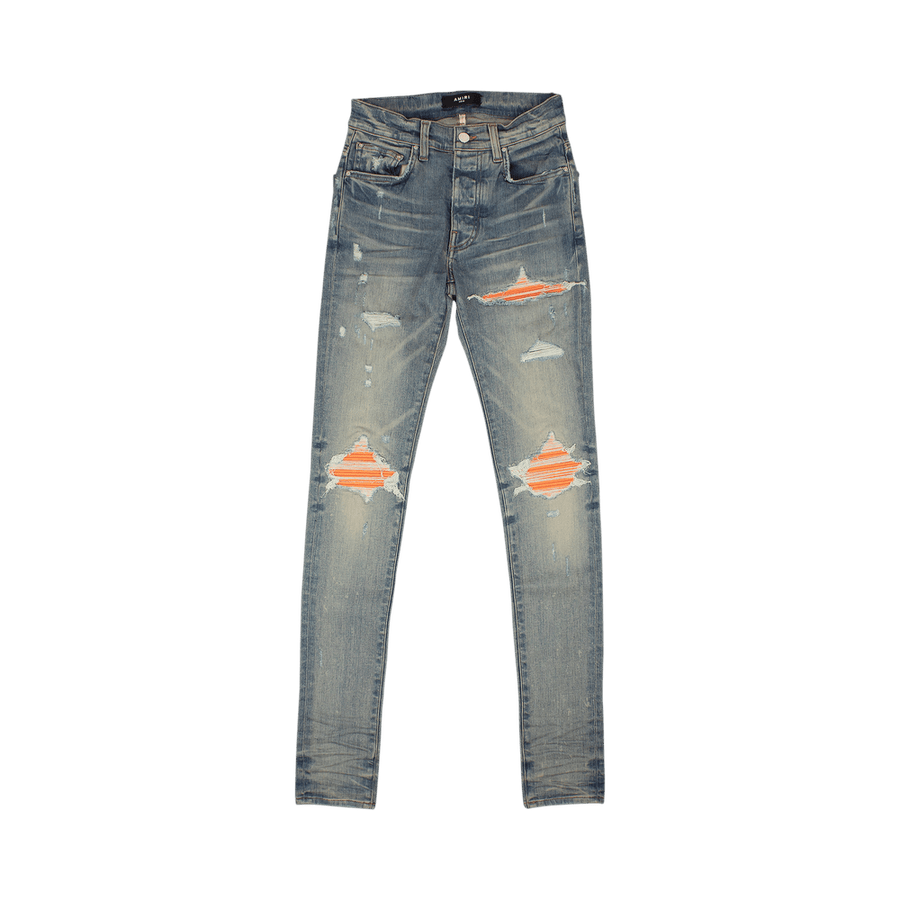 Amiri MX1 Ultra Suede Skinny Jeans Blue