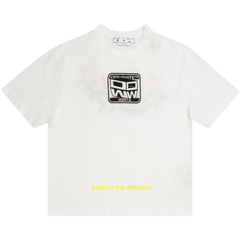 Off-White Wizard Eye Over Skate Shorts-Sleeve T-Shirt White/Black