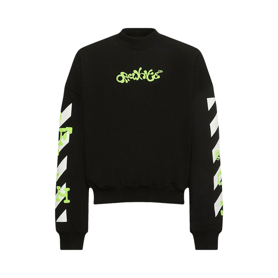 Off-White Opposite Arrow Boxy Crewneck Black/Lime