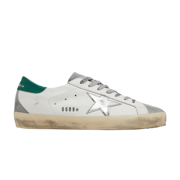 Golden Goose Superstar White Grey Green