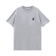 Off-White Marker Slim T-Shirt Grey/Red