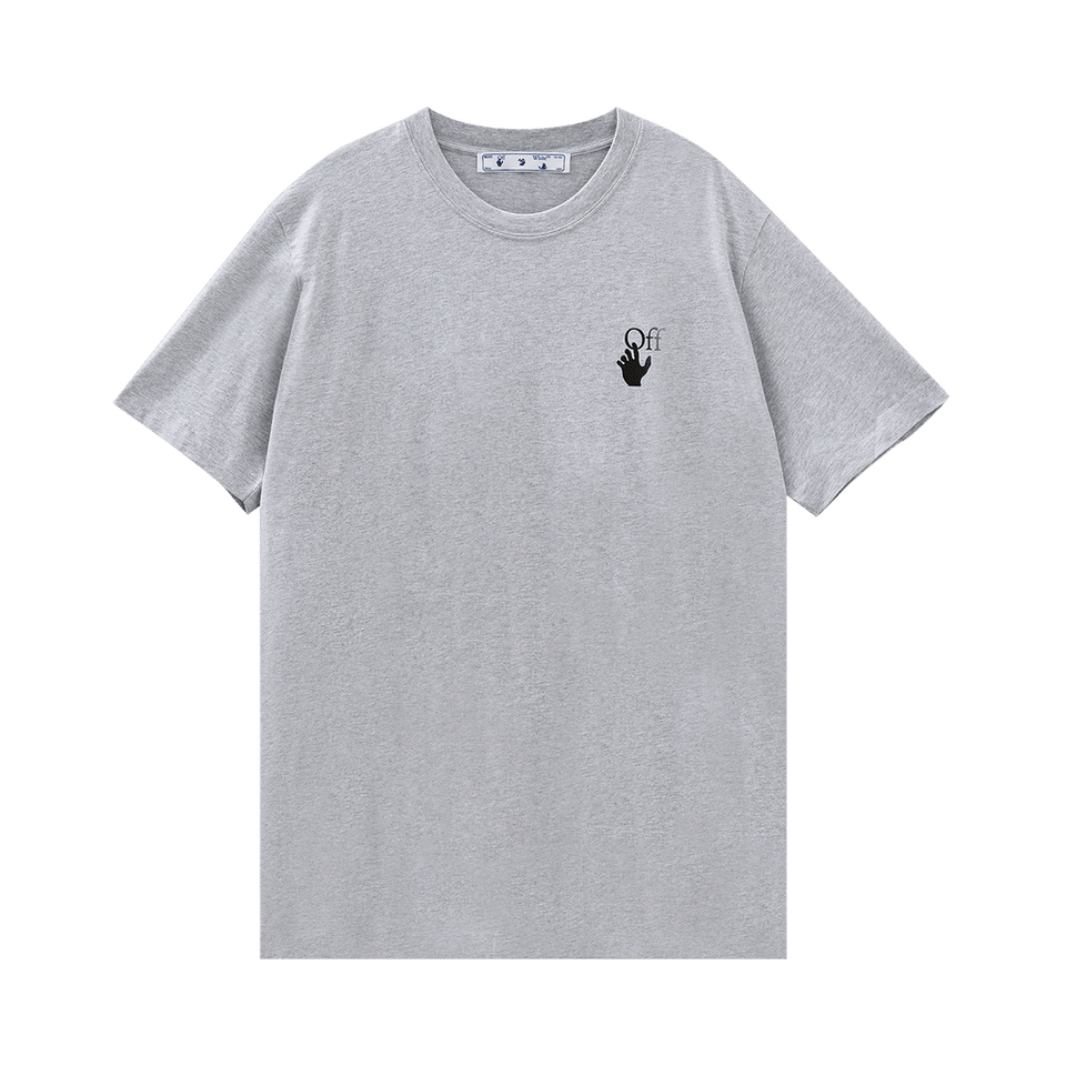 Off-White Marker Slim T-Shirt Grey/Red