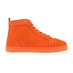 Christian Louboutin Lou Spikes Orlato Flat High Orange