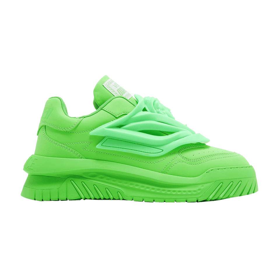 Versace Odissea Caged Rubber Medusa Sneaker Green