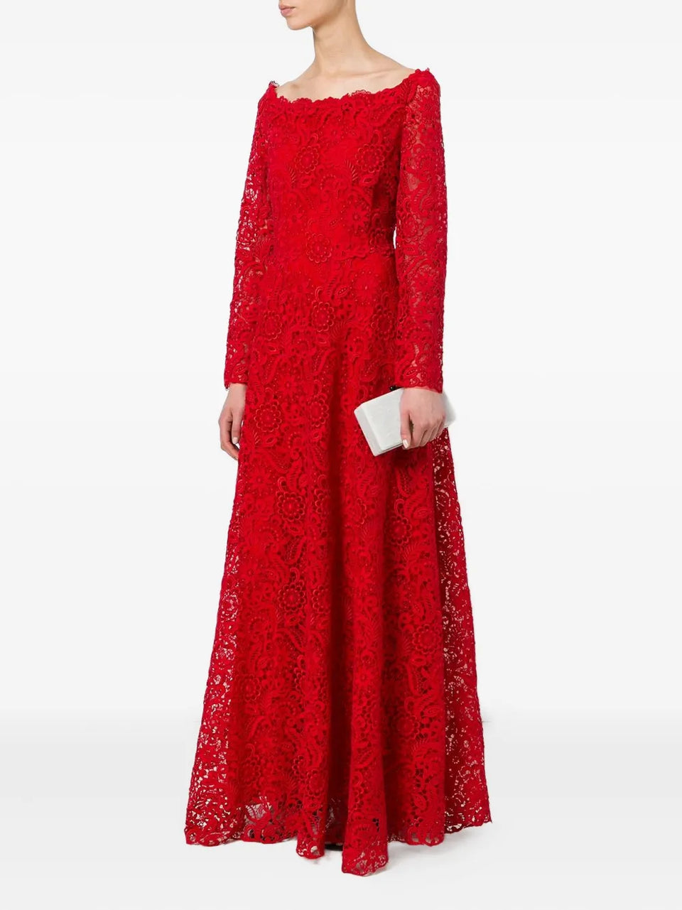 floral lace detail dresswide