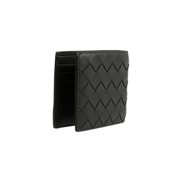 Bottega Veneta Leather Wallet Dark Green/Silver