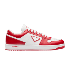 Prada Downtown Leather White Lacquer Red