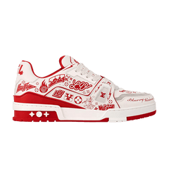 Louis Vuitton Trainer Red Graffiti