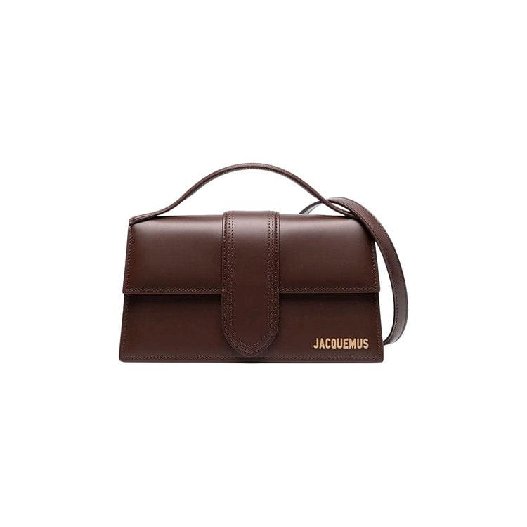 Jacquemus Le Grand Bambino Crossbody Flap Bag Dark Brown