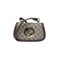 Gucci Blondie Mini Shoulder Bag Beige/Ebony/New Acero