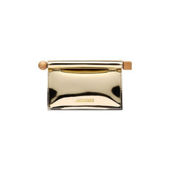 Jacquemus La Petite Pochette Rond Clutch Bag Gold