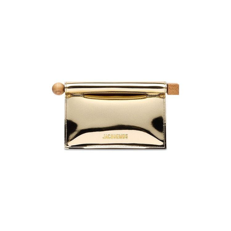 Jacquemus La Petite Pochette Rond Clutch Bag Gold