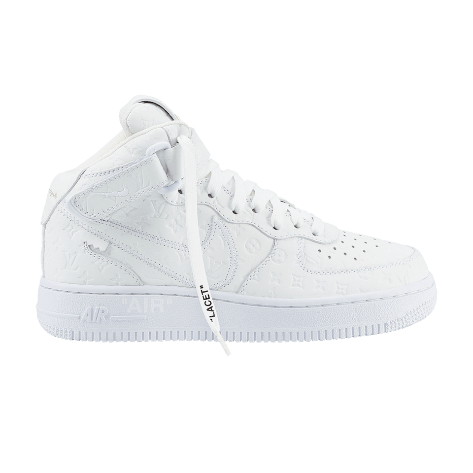 Louis Vuitton x Air Force 1 Mid Triple White