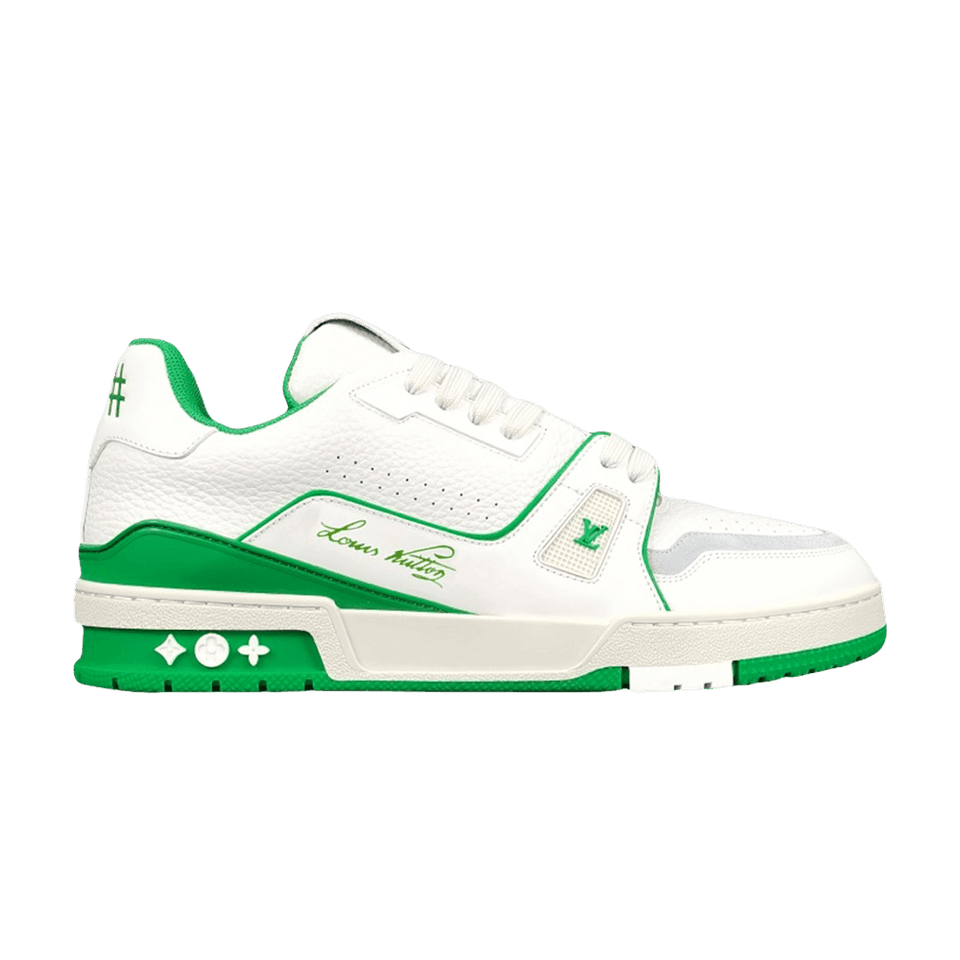 Louis Vuitton Trainer Low #54 Signature - White Green