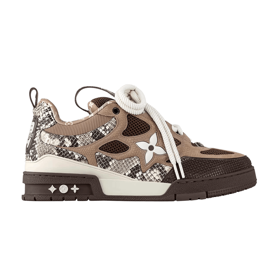 Louis Vuitton Skate Brown Python