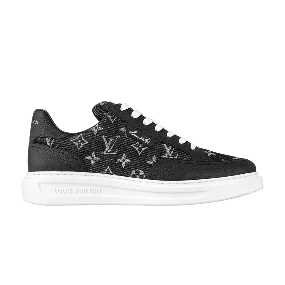 Louis Vuitton Beverly Hills Sneaker Black Monogram Denim