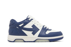 OFF-WHITE Out Of Office OOO Low Tops White Royal Blue