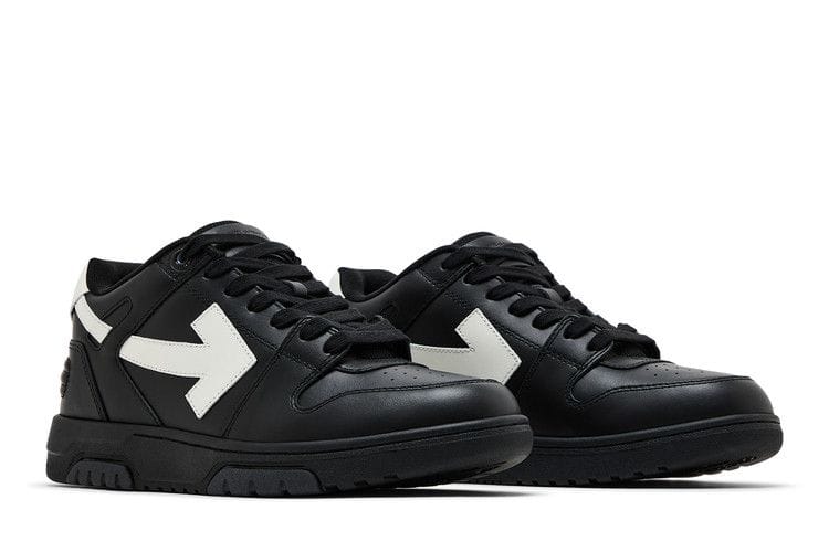 OFF-WHITE Out Of Office OOO Low Tops Black White (2025)