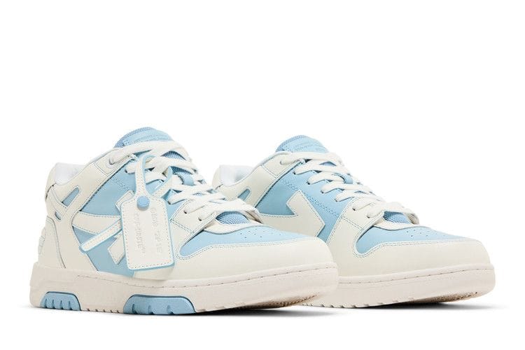 OFF-WHITE Out Of Office OOO Low Tops Light Blue White