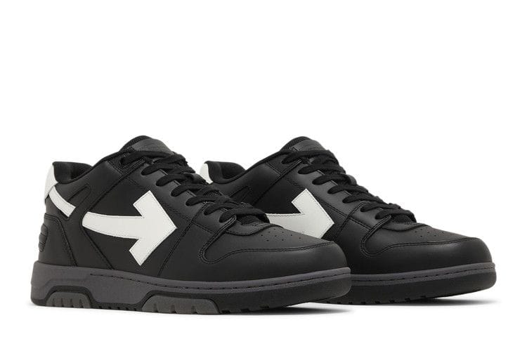 OFF-WHITE Out Of Office OOO Low Tops Black Grey White FW23