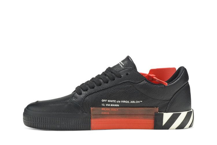 Off-White Vulcanized Low Black White