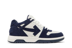 OFF-WHITE Out Of Office OOO Low Tops White Blue Suede