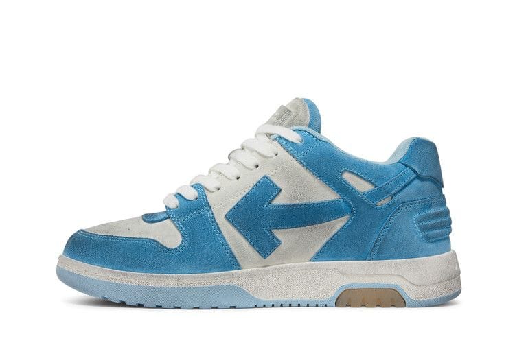 Off-White Out of Office White Light Blue Suede