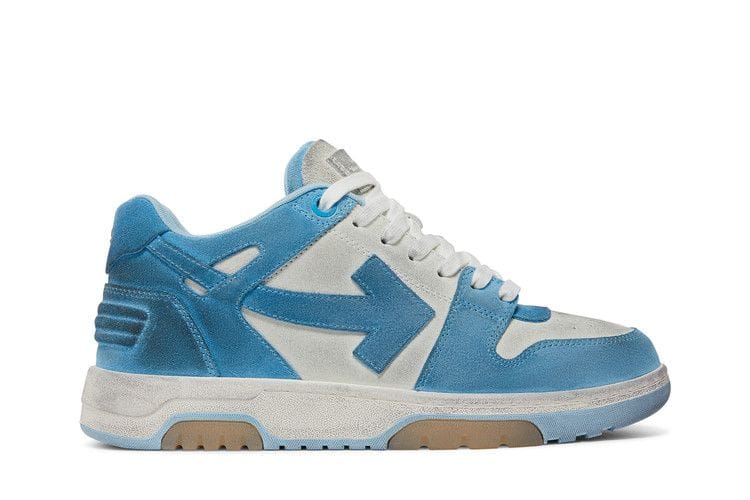 Off-White Out of Office White Light Blue Suede