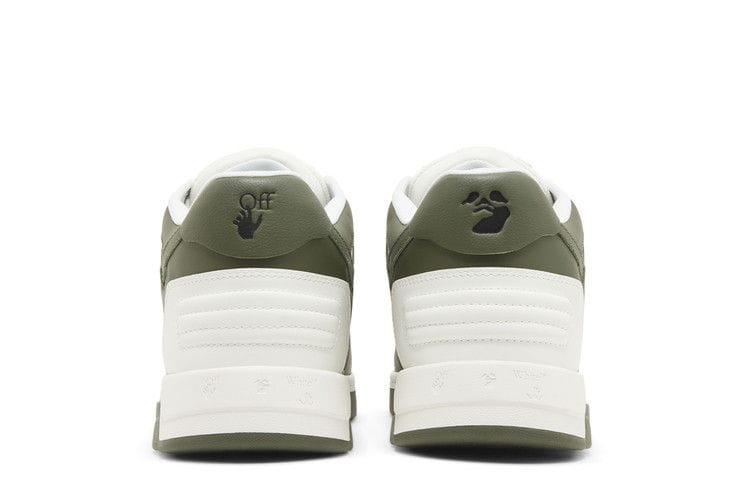 OFF-WHITE Out Of Office OOO Low Tops White Khaki