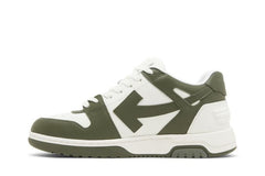 OFF-WHITE Out Of Office OOO Low Tops White Khaki