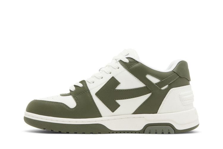 OFF-WHITE Out Of Office OOO Low Tops White Khaki