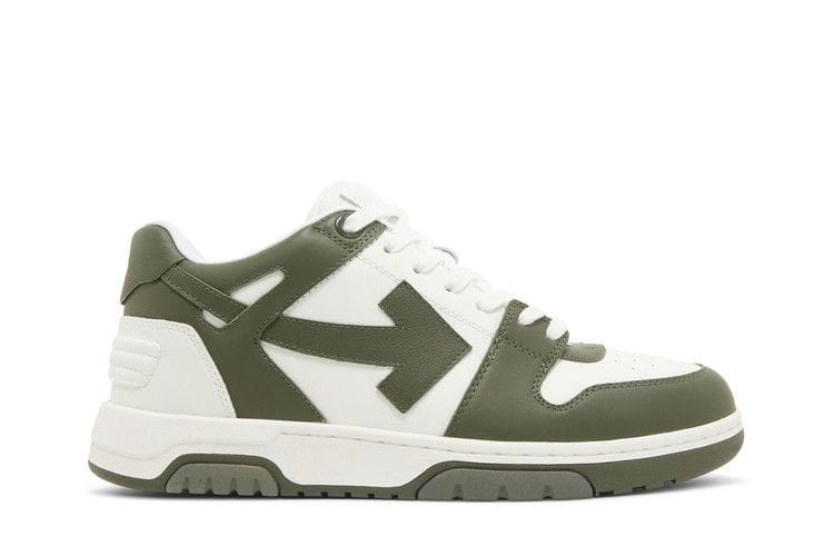 OFF-WHITE Out Of Office OOO Low Tops White Khaki