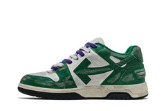 Off-White Out of Office Vintage Leather White Green