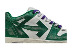 Off-White Out of Office Vintage Leather White Green
