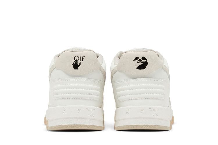 OFF-WHITE Out Of Office OOO Low Tops White Beige